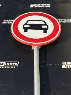 Verkeersbord (Verboden voor Auto's) + Flespaal (250 cm) 1514 Producten Overzicht