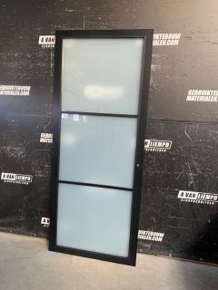 Opdek Binnendeur 93 B x 231,5 H (Linksdraaiend) 7138 Industriële glasdeuren