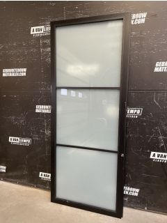 Opdek Binnendeur 93 B x 231 H (Linksdraaiend) 7216 Industriële glasdeuren