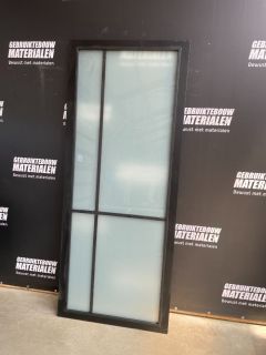 Opdek Binnendeur 93 B x 231,5 H (Linksdraaiend) 7785 Industriële glasdeuren