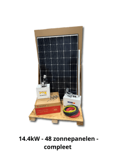 Complete Zonnepanelen Installatie – 48 Panelen - 14.4kW 11302-1 Pannendak