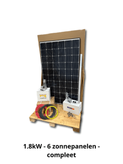 Complete Zonnepanelen Set voor pannendak – 6 Panelen, 1.8kW 11294-1 Pannendak