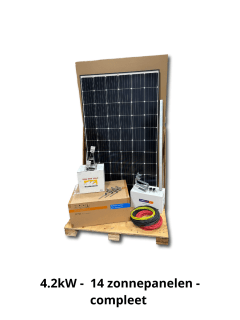 Complete Zonnepanelen Set voor een pannendak – 14 Panelen, 4.2KW 11296-1 Pannendak
