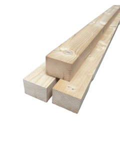 Gebruikt / Circulair Vuren balkhout 50x75mm 400cm CB5075-4 Ribben / Tengels