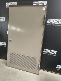 Aluminium buitendeur 125 B x 220 H (Rechtsdraaiend) 7709 Aluminium