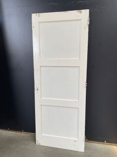 3-Vlaks Paneeldeur 77,5 B x 199,5 H (Rechtsdraaiend) 11456 Stompe Binnendeuren