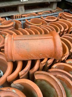 Monier halfronde nok vorst natuurrood 340mm 11304 Dakpannen