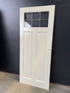 Stompe Paneeldeur Met Glas In Lood 83 B x 201,5 H 11517 Stompe Binnendeuren