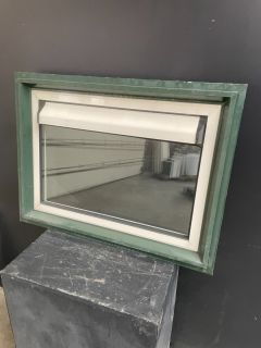 Aluminium raamkozijn met dauerlufter 96 H x 92 B 12070 Aluminium