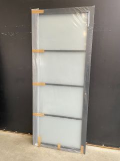 4 vlaks opdek binnendeur met melk glas 231,5 H x 93 B 13088 Industriële glasdeuren