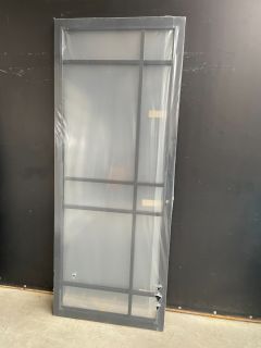 Industriële stompe binnendeur met melk glas 231,5 H x 93 B 13089 Stompe Binnendeuren