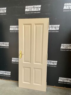 Stompe binnendeur ±82,5 B x ±199,5 H (Rechtsdraaiend) 10608 Stompe Binnendeuren