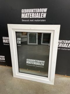 Kunststof Raamkozijn Met Draai-Kiepraam, 88 B x 113 H (Linksdraaiend) AR 10733 Kunststof