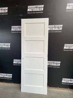 4-Vlaks Paneeldeur 73 B x 200,5 H (Rechtsdraaiend) CA 10920 Stompe Binnendeuren