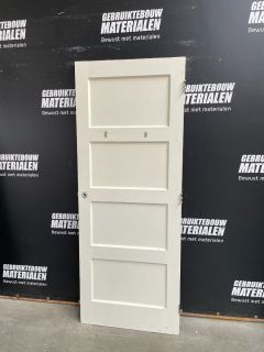 4-Vlaks Paneeldeur 77,5 B x 200,5 H (Rechtsdraaiend) CA 10943 Stompe Binnendeuren