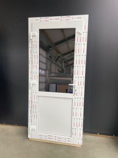 Kunststof deur + kozijn 96 B x 211 H rechtsdraaiend KG005 Producten Overzicht