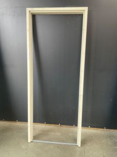 Stalen opdekkozijn 11x78x201cm (linksdraaiend) 11774 Deurkozijnen (Doe Het Zelf)