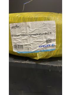 Signaalkabel 2x0,8 rol van 100m met mantel 16mm 12032 Kabels