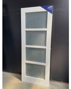 4-Vlaks Paneeldeur Met Glas 83 B x 211,5 H 11433 Stompe Binnendeuren