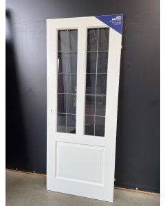 Opdek Binnendeur Met Glas In Lood 83 B x 211,5 H (Rechtsdraaiend) 11439 Opdek Binnendeuren