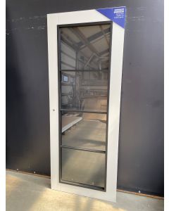 4-Vlaks Paneeldeur Met Glas 83 B x 211,5 H (Rechtsdraaiend) 11452 Stompe Binnendeuren