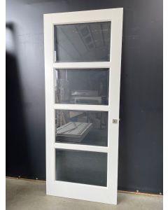 4-Vlaks Paneeldeur Met Glas 93 B x 231,5 H 11470 Stompe Binnendeuren
