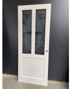 Stompe Binnendeur Met Glas In Lood 93 B x 231,5 H 11472 Stompe Binnendeuren