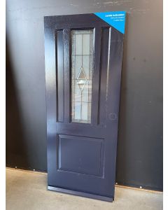 Hardhouten Voordeur Met Glas In Lood 83 B x 201,5 H 11491 Producten Overzicht
